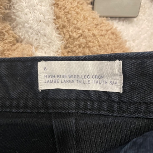 GAP High Rise Wide Leg Crop in Black - Picture 5 of 5